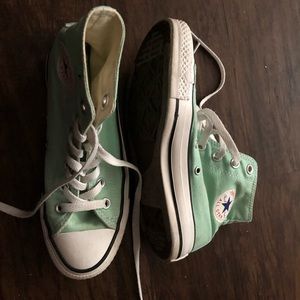 Mint green converse